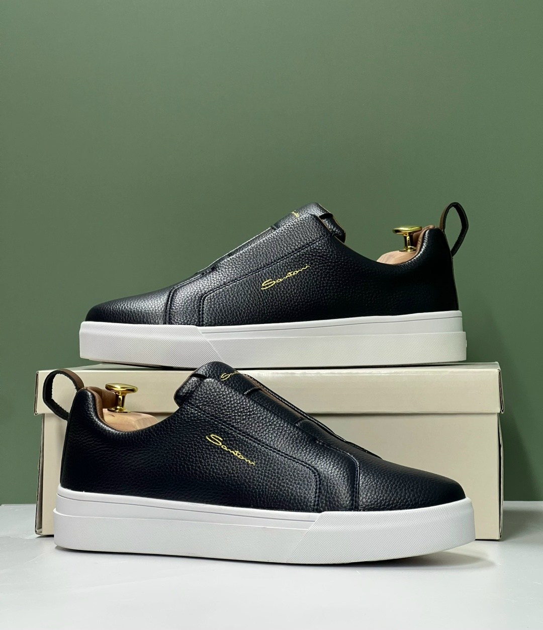 ,мужские слипоны,мужские кеды santoni,слипоны santoni,мужская