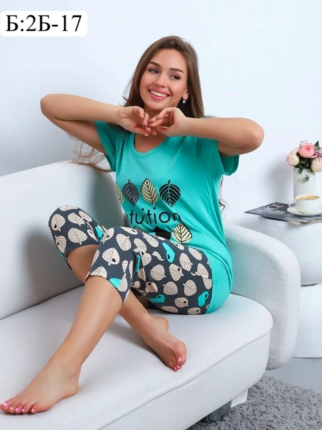 домашний костюм пижама с бриджами,пижама женская,пижама женская с бриджами домашний костюм хлопок,пижама комплект,пижама женская коричневая