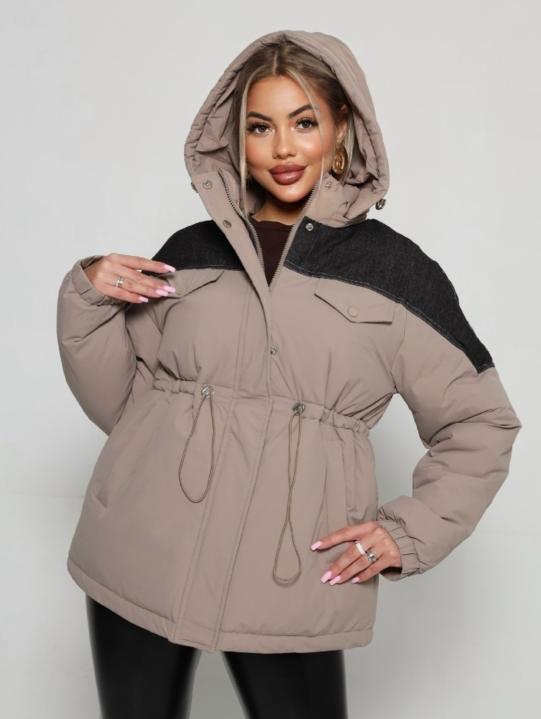 синтепоновые модные демисезонные куртки оверсайз,куртка стильная,демисезонная куртка,женская демисезонная куртка,куртка женская