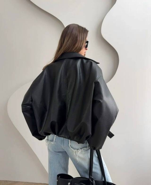 кожаная куртка,женская куртка из искусственной кожи,кожаная куртка оверсайз,colorfaith jk3977 кожаная куртка,женская кожаная куртка