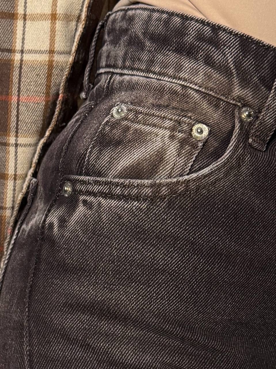 рубашка в клетку от miu miu,женские джинсы,модные джинсы,рубашка в клетку,рубашка оверсайз в клетку удлиненная