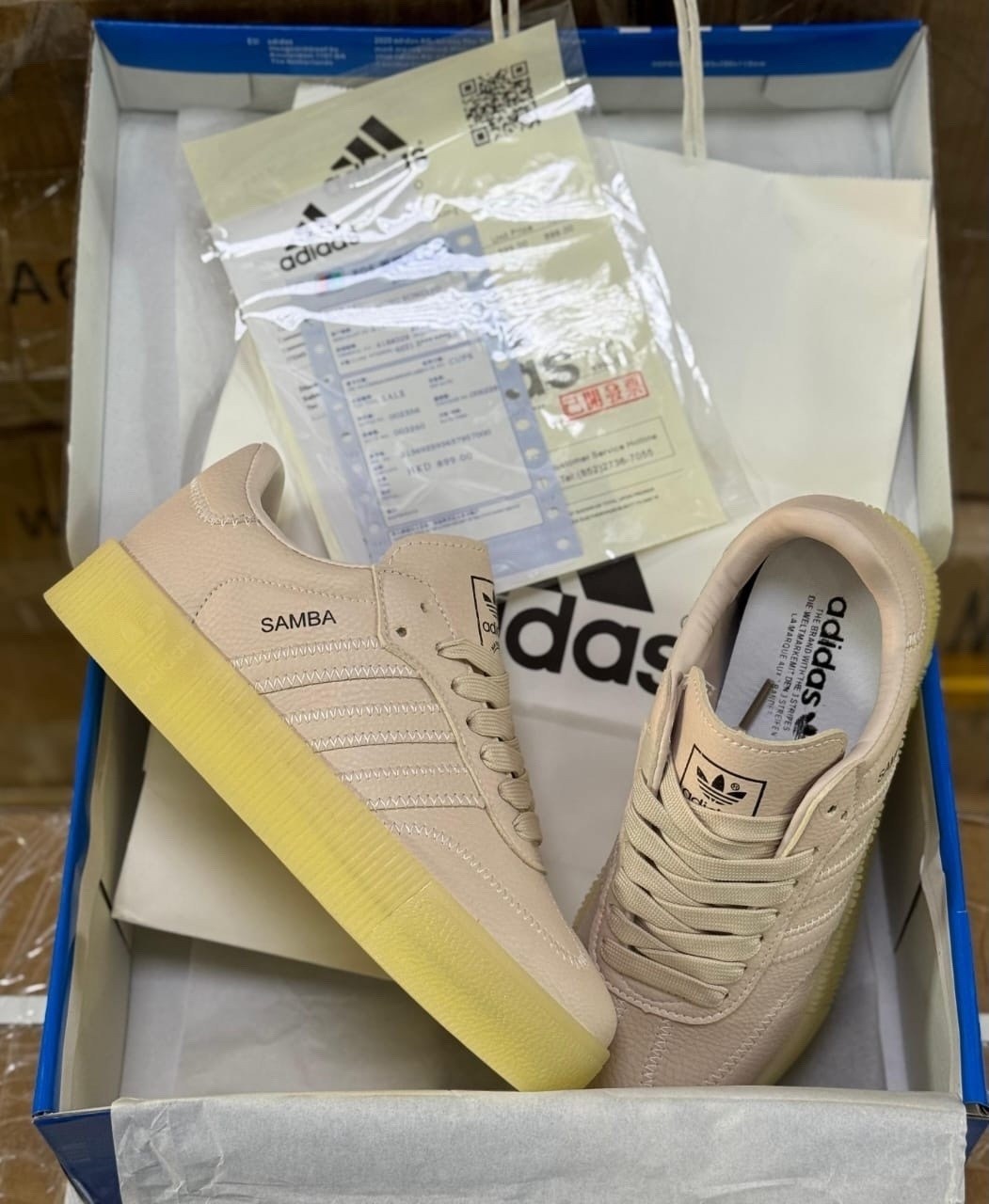 женская,,кроссовки adidas samba rose на высокой подошве,adidas originals samba,кроссовки кожа