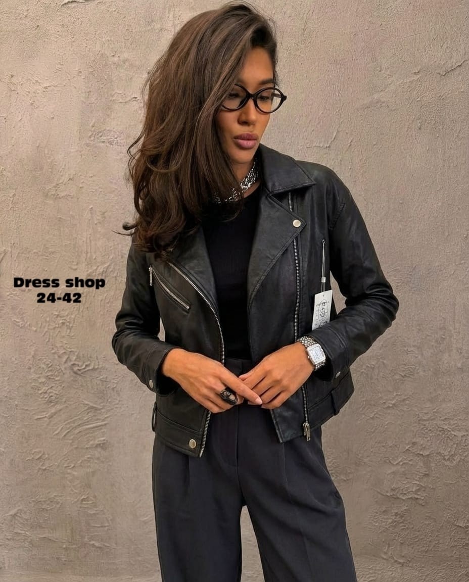 косуха кожаная куртка оверсайз saint shine,куртка косуха кожаная,куртка-косуха,куртка женская косуха кожаная,женская косуха