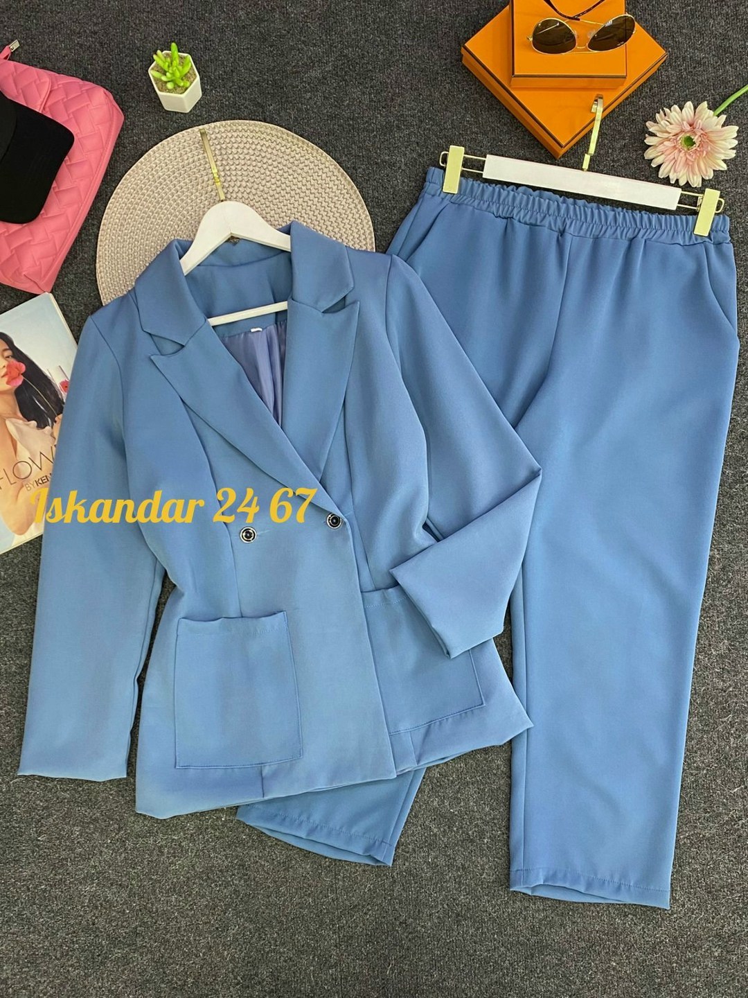 брючный костюм,костюм женский,брючный костюм anastasia mak 1053а мятный,брючный костюм anastasia mak 1175 мятный,брючный костюм anastasia mak 603а салатовый двойка зеленый размер 58