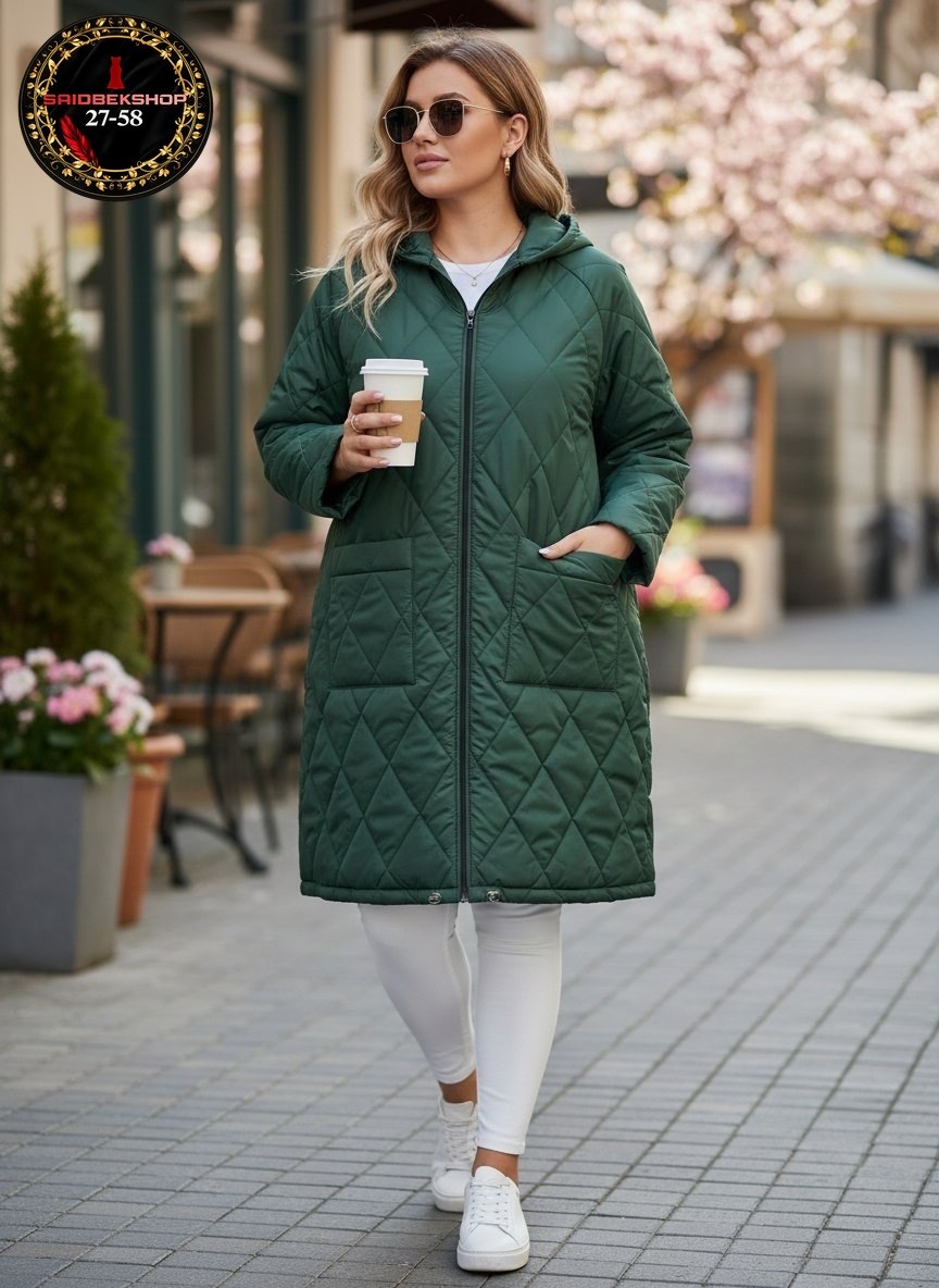 стеганое пальто,пальто стеганое длинное,куртка демисезонная,куртка - пальто,черное стеганое пальто фабрика артесса 74 размера