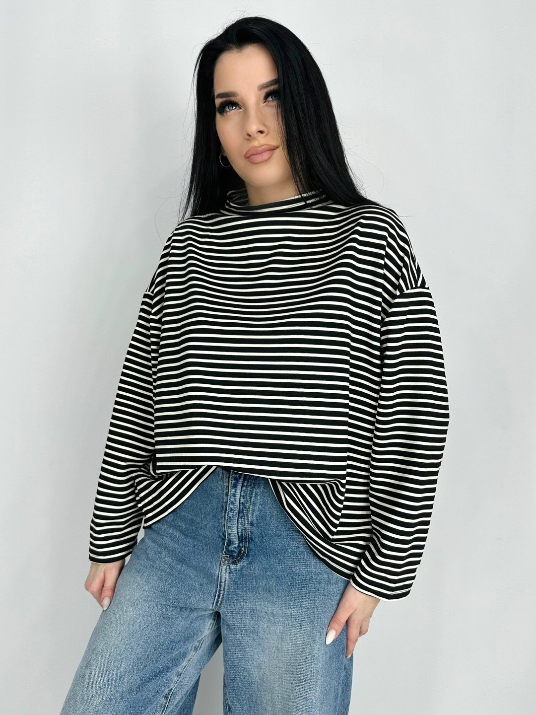 водолазка оверсайз,лонгслив оверсайз тельняшка artwear 175758146,лонгслив женский в полоску оверсайз,свитшот тельняшка женский,кофты оверсайз