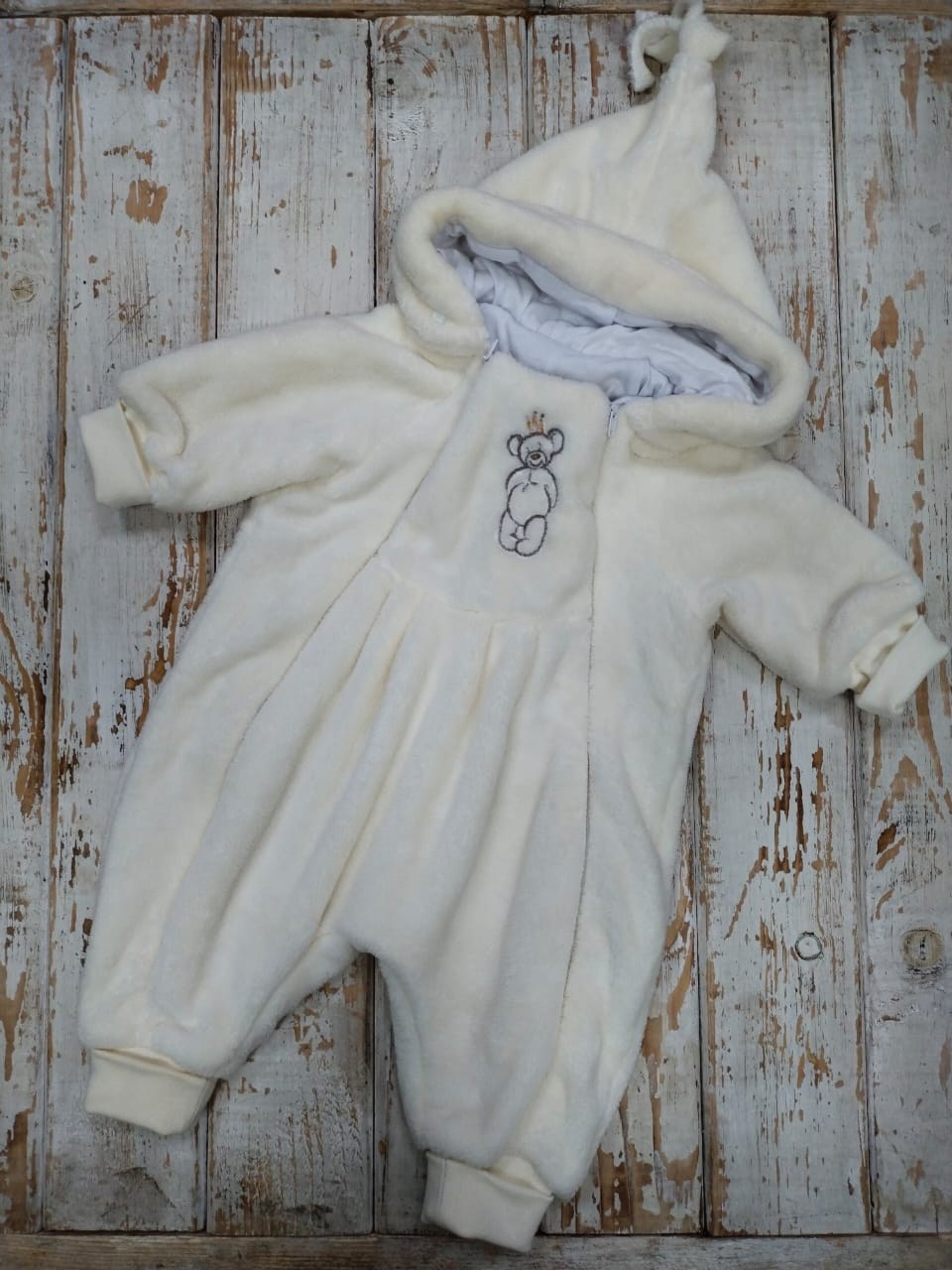 комбинезон утепленный для новорожденного с,комбинезон для новорожденного,комбинезон плюшевый,комбинезон утепленный,комбинезон зайка