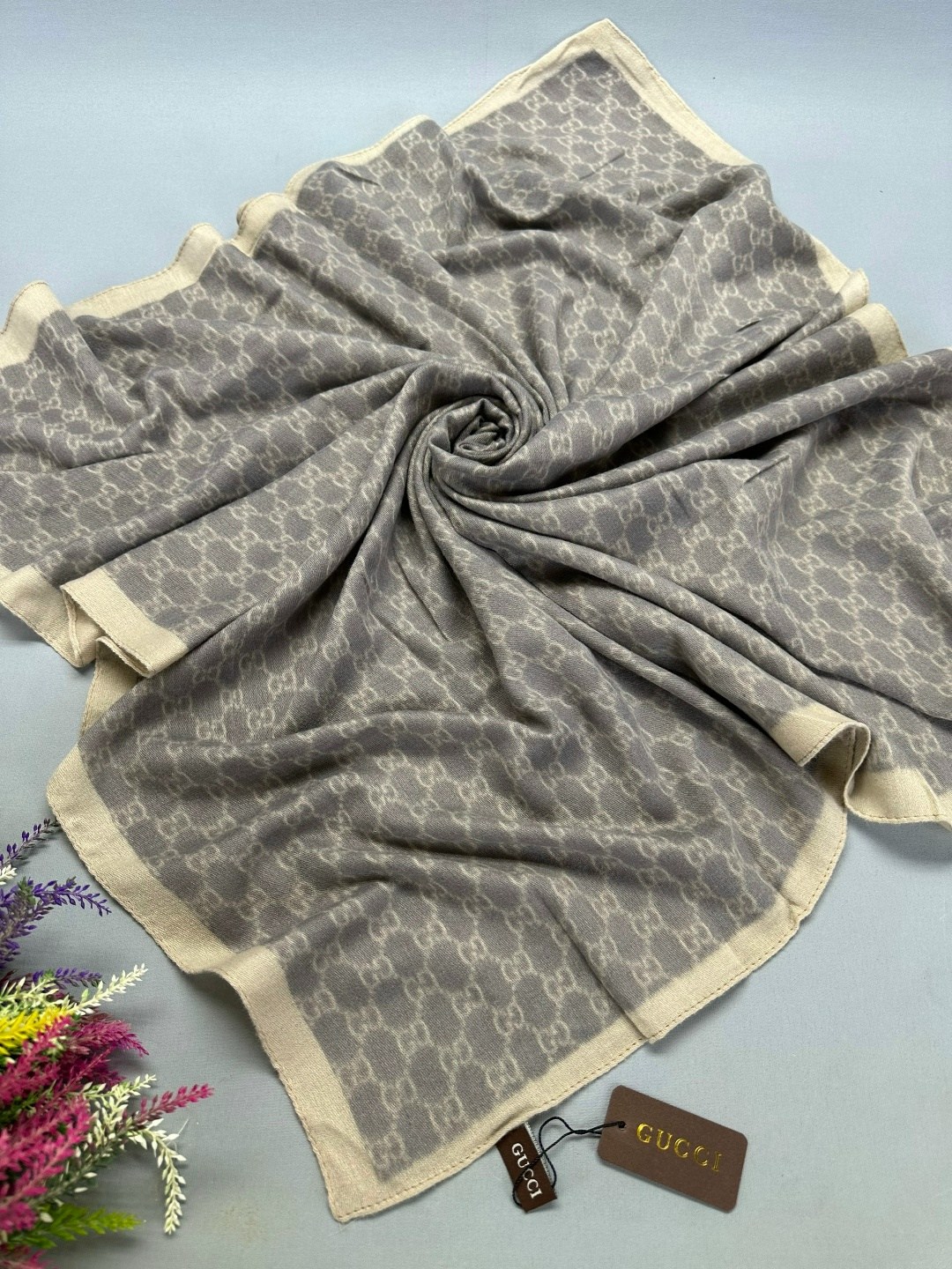 платок gucci,брендовый платок,кашемировый платок,платки двусторонняя,палантин платок