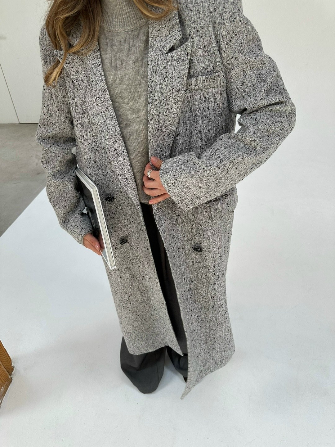 пальто серое,шерстяное пальто,пальто приталенное,пальто длинное,пальто