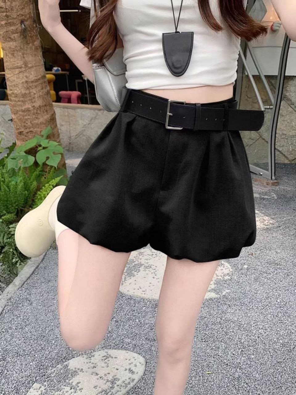 женские шорты,шорты широкие,шорты женские однотонные с завышенной талией,повседневные шорты,женские шорты с высокой талией