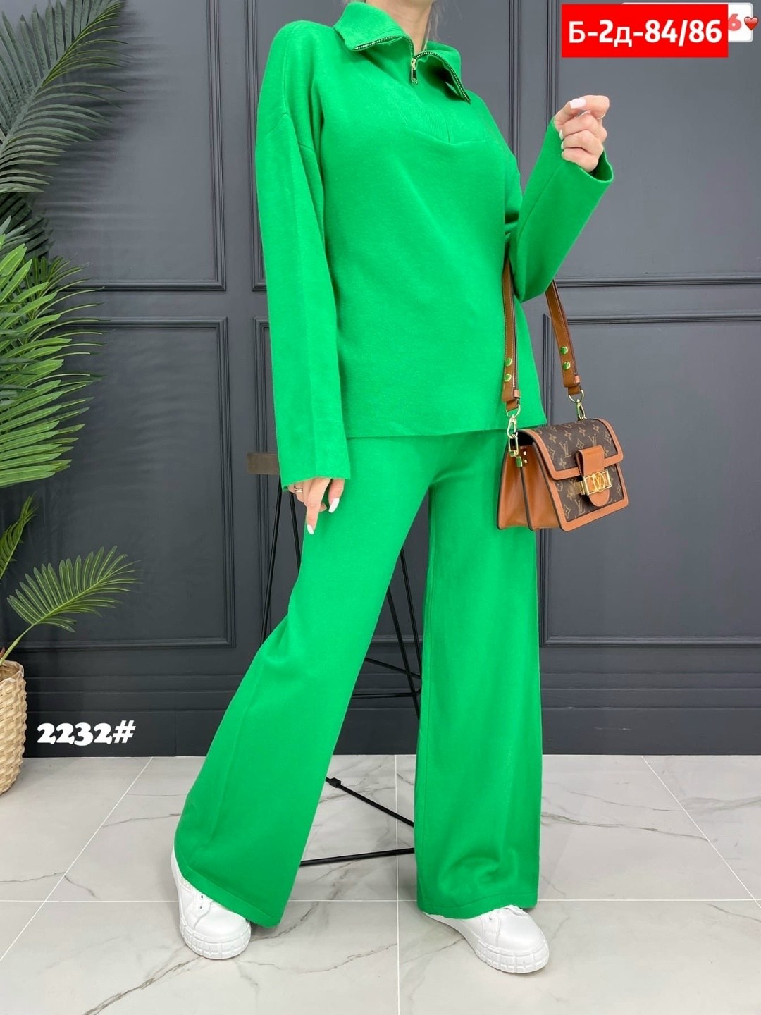 женский кашемировый костюм с широкими брюками и свитером,трикотажный костюм,женский костюм,костюм молочный,костюм с брюками