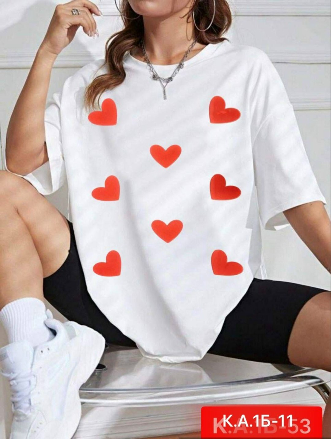 футболка женская,футболка женская с принтом сердечки,летние футболки,футболка футболка женская,женские футболки 2025