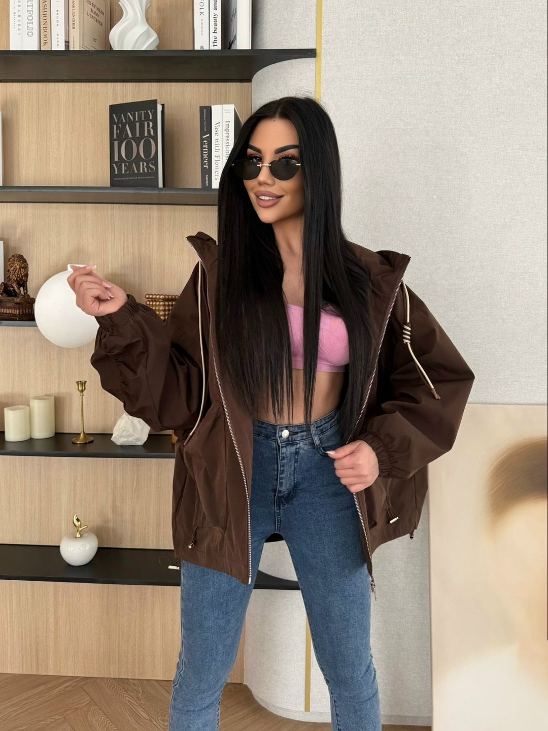 куртка женская,ветровка женская,бомбер утепленный с капюшоном оверсайз sondi,куртка бомбер,куртка женская демисезонная