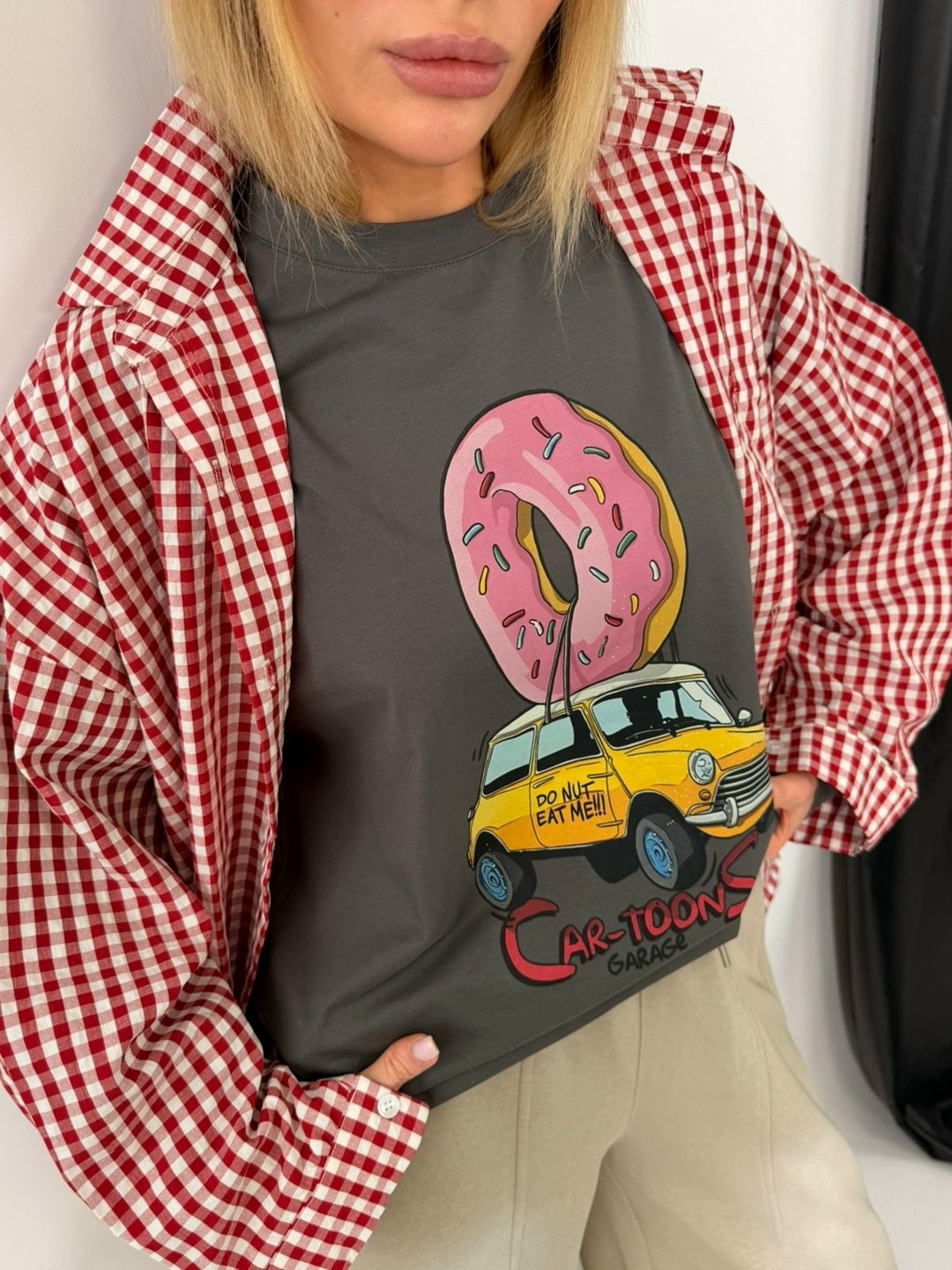 женская рубашка,рубашка,рубашка в клетку оверсайз удлиненная sneja,рубашка жен