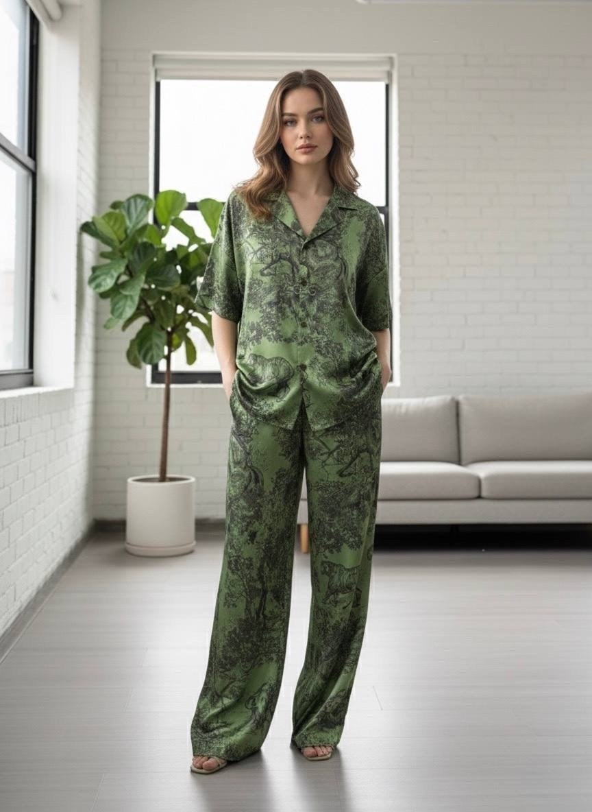 пижама шелковая с брюками,пижама из искусственного шелка,пижама для женщин,пижама комплект,пижама шелковое