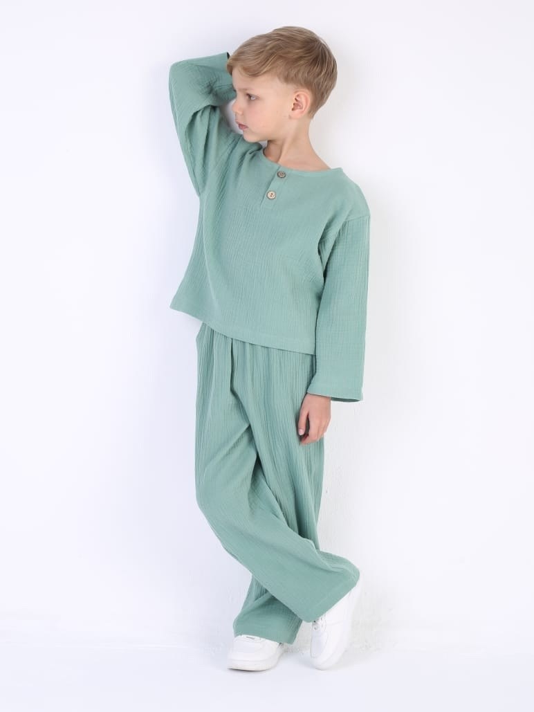 муслиновый костюм для мальчика,костюм трикотажный,детский костюм,кофта и брюки,костюм подростковый