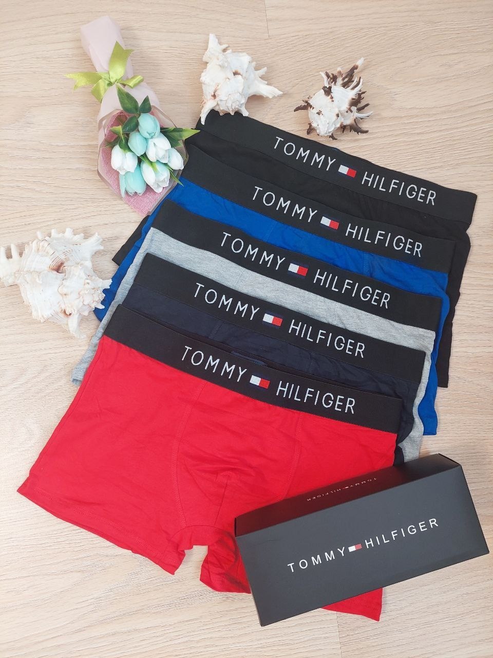 набор мужских трусов tommy hilfiger,мужские трусы томми хилфигер набор 5 шт,комплект трусов томми хилфигер,мужские трусы tommy hilfiger,трусы томми хилфигер набор