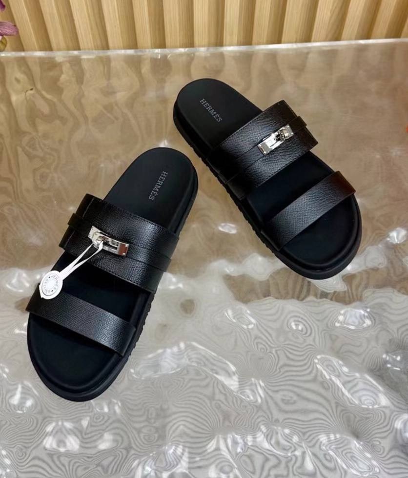 шлепанцы hermes,шлепки эрмес,тапочки хермес мужские,шлепанцы хермес,кожаные шлепанцы