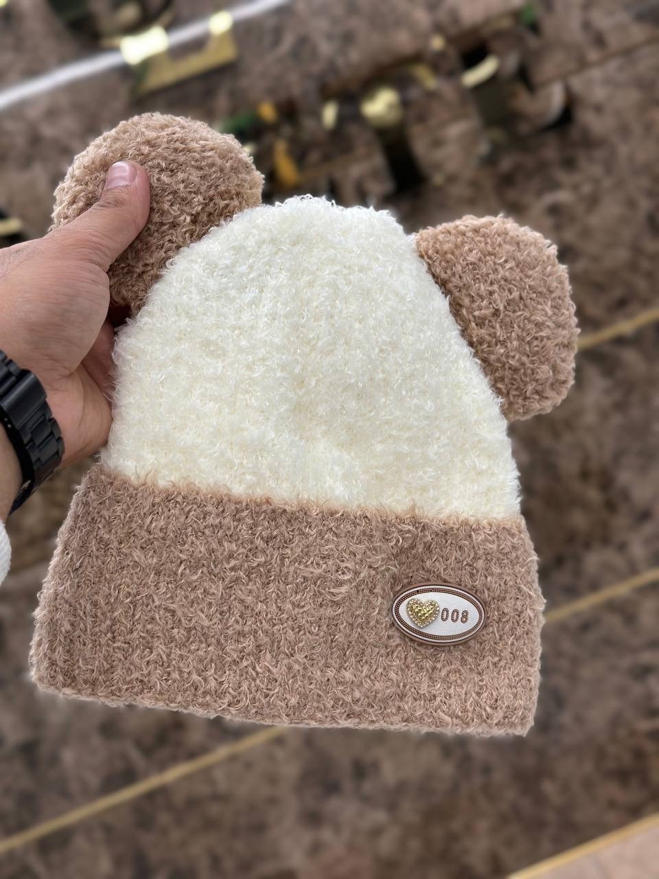 шапка плюшевая,шапка с медвежьими ушками,плюшевая шапочка,зимняя шапка,теплые шапки