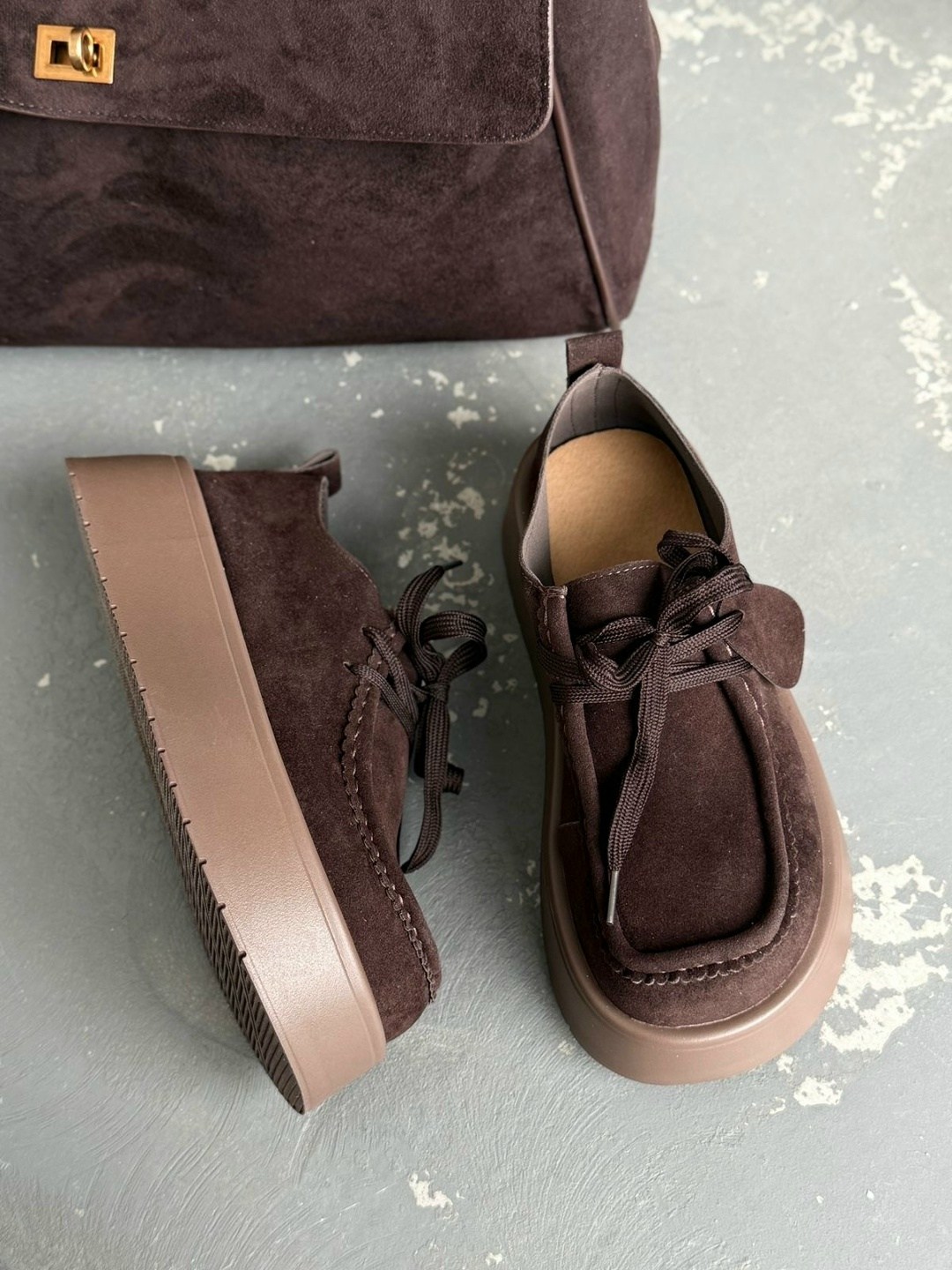 , повседневные,женская ,модная ,коричневые полуботинки