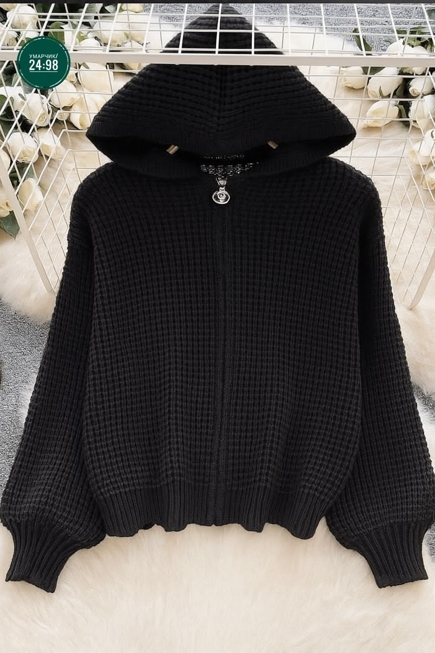женский вязаный кардиган с капюшоном,женский вязаный кардиган,вязаная кофта,кардиган кофта,кофта женская
