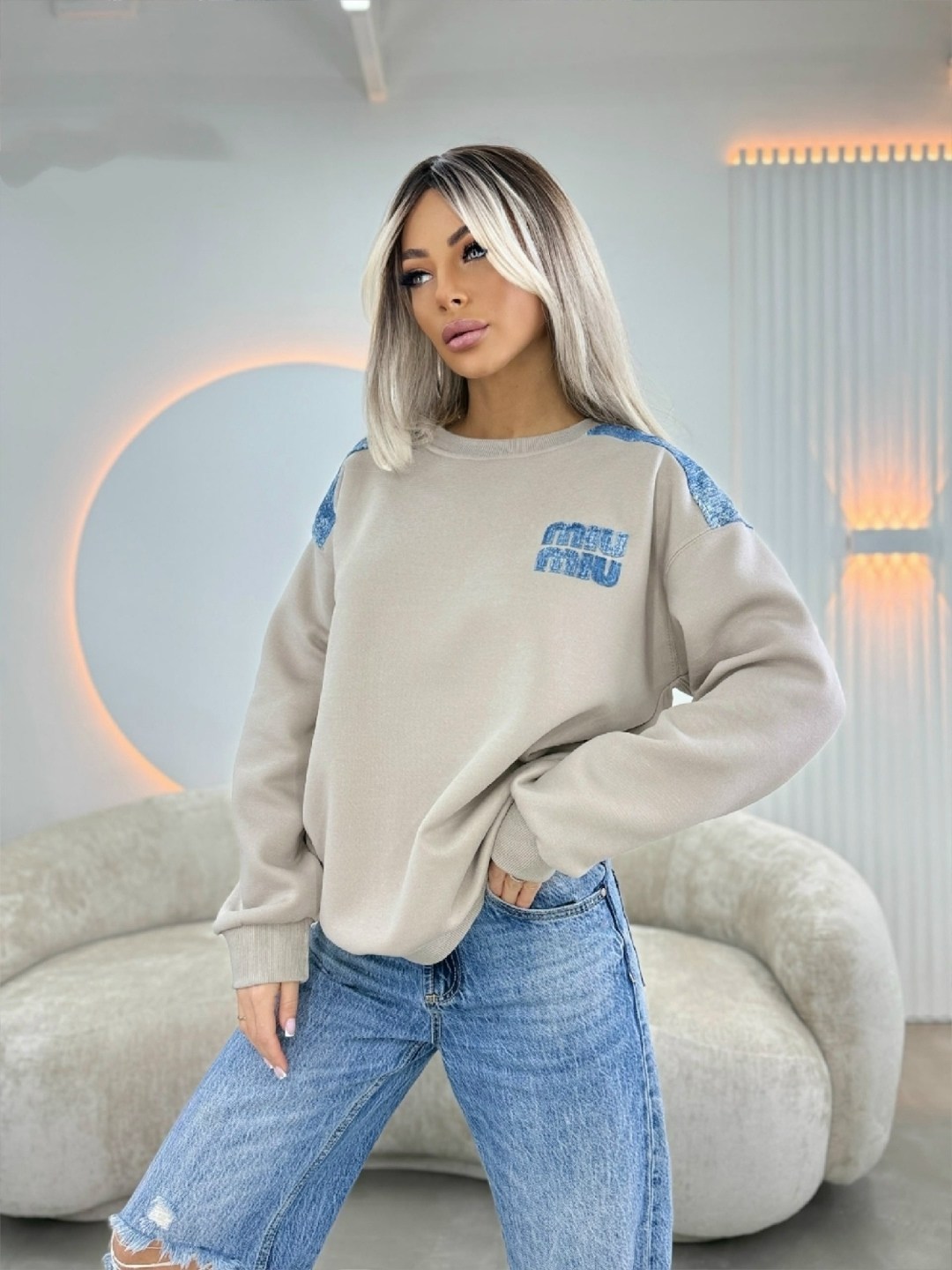 свитшот бежевый,свитшот женский,свитшот базовый,толстовки свитшот,свитшот оверсайз