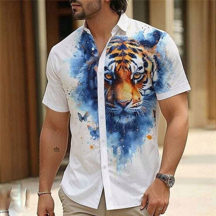 мужская гавайская рубашка,летние рубашки мужские,гавайская рубашка,гавайская рубашка унисекс летняя гавайская с 3d принтом животных для мужчин,гавайская мужская рубашка с принтом попугая
