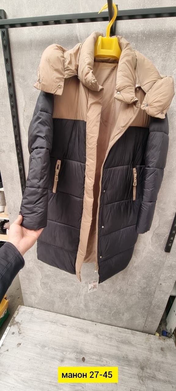 куртка женская зимняя,куртка женская зимняя удлиненная,пуховик женский,комбинированное пальто,пальто зимнее