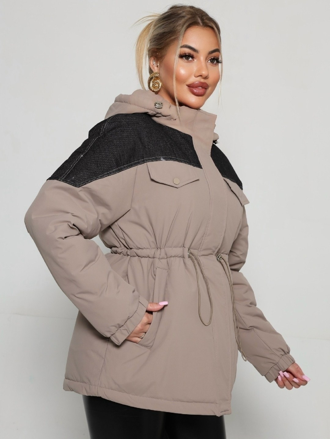 синтепоновые модные демисезонные куртки оверсайз,куртка стильная,демисезонная куртка,женская демисезонная куртка,куртка женская