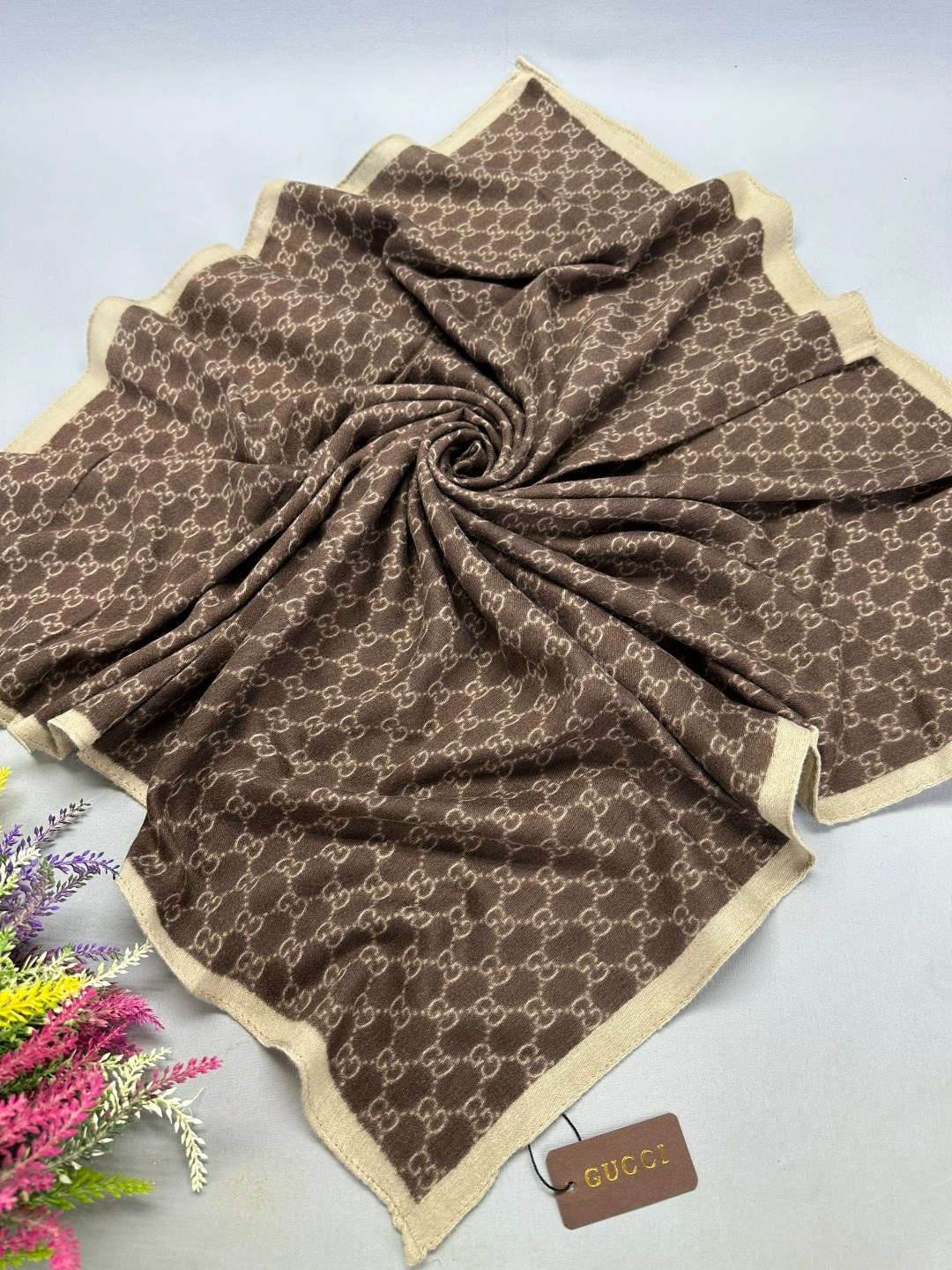 платок gucci,брендовый платок,кашемировый платок,платки двусторонняя,палантин платок