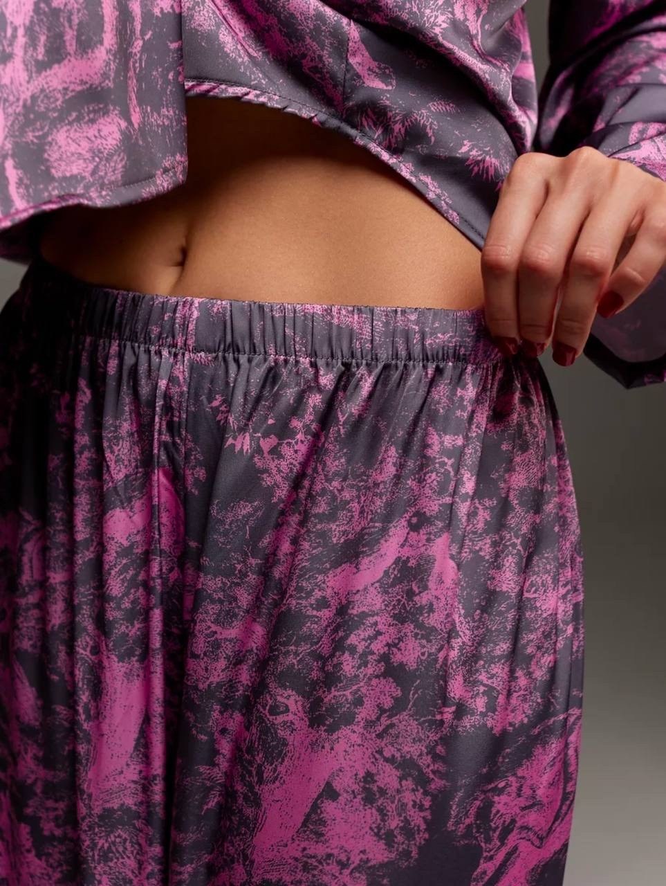 домашний костюм пижама,пижама со штанами и рубашкой шелковая buybeauty,пижама женская,домашние костюмы,пижама шелковая