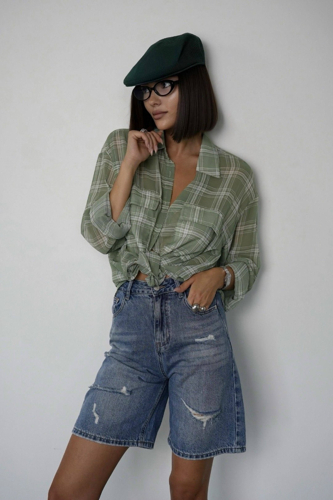 рубашка в клетку оверсайз варенка tatanel,рубашка женская в клетку,рубашка женская в клетку оверсайз,женская рубашка,рубашка женская в клетку pinacolada64