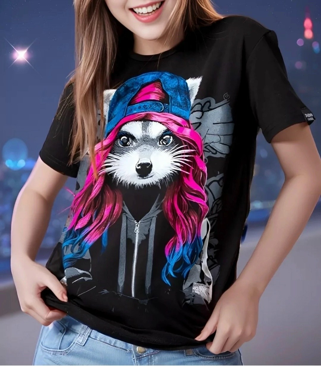 енот девочка,футболки для девочек,енот,енот крутой,футболка енот