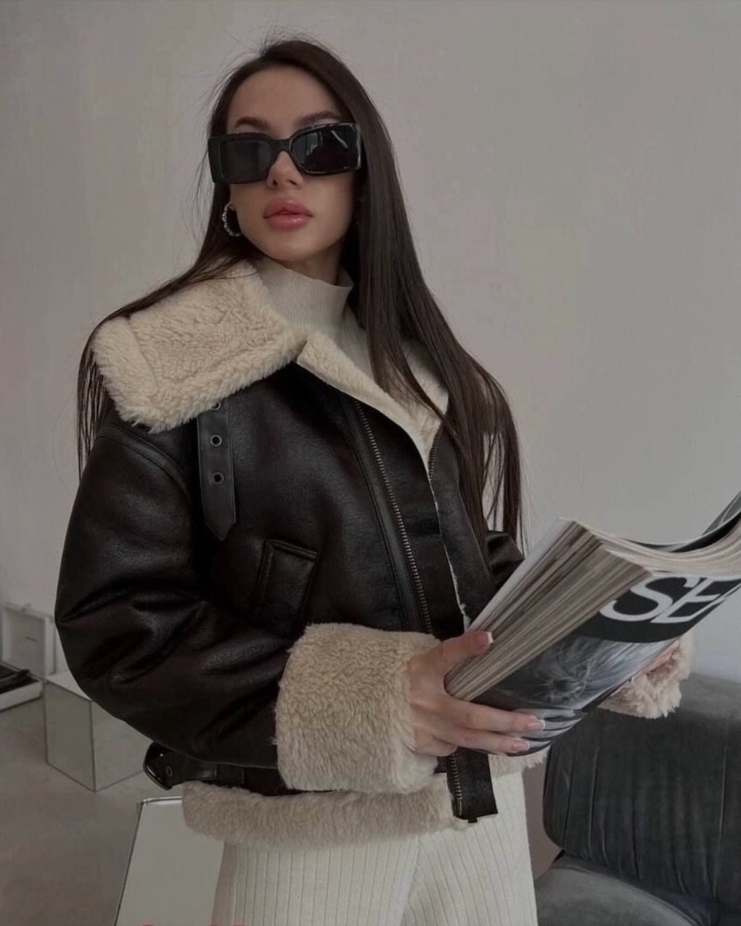 дубленка,дубленка эко кожа,дублёнка ,дубленка люкс качества,дубленка женская авиатор