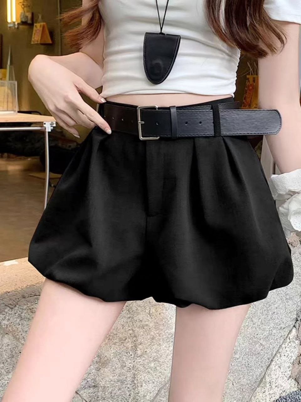 женские шорты,шорты широкие,шорты женские однотонные с завышенной талией,повседневные шорты,женские шорты с высокой талией