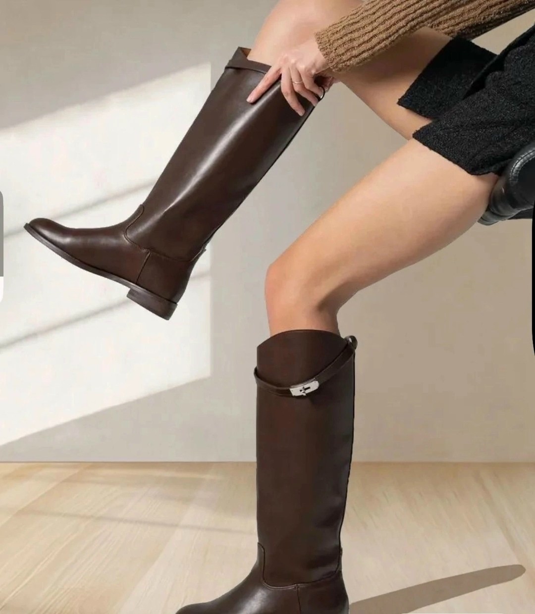 сапоги hermes,сапоги эко кожа,hermes сапоги женские, женская,жокейские сапоги гермес