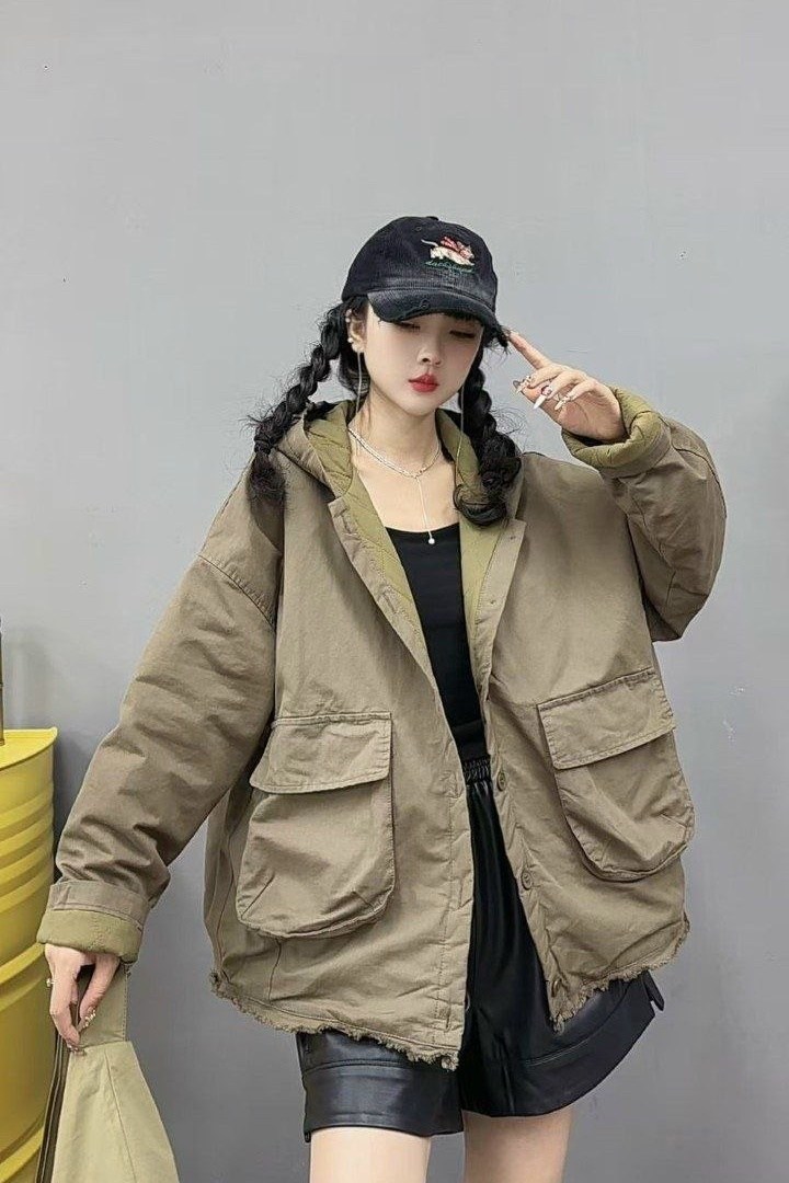 куртка оверсайз,куртка модная,повседневная куртка,женская куртка оверсайз,куртка карго