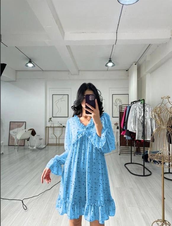 стильное платье из шифона,платье шифон,платье,платье стильное,женское платье летнее