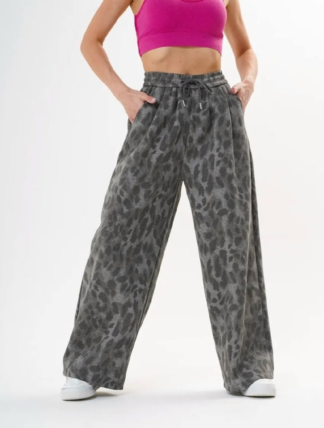 брюки палаццо леопардовые женский,брюки палаццо,широкие брюки,брюки с леопардовым принтом,брюки спортивные леопардовые