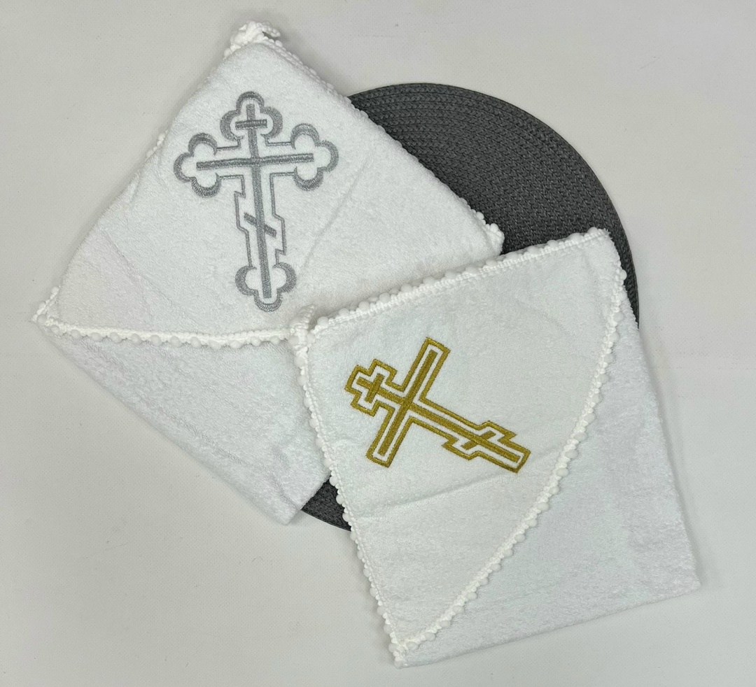 полотенце для крещения,крестильное полотенце,полотенце махровое крестильное,полотенце крестильное хб, х см,полотенце крестильное с вышивкой