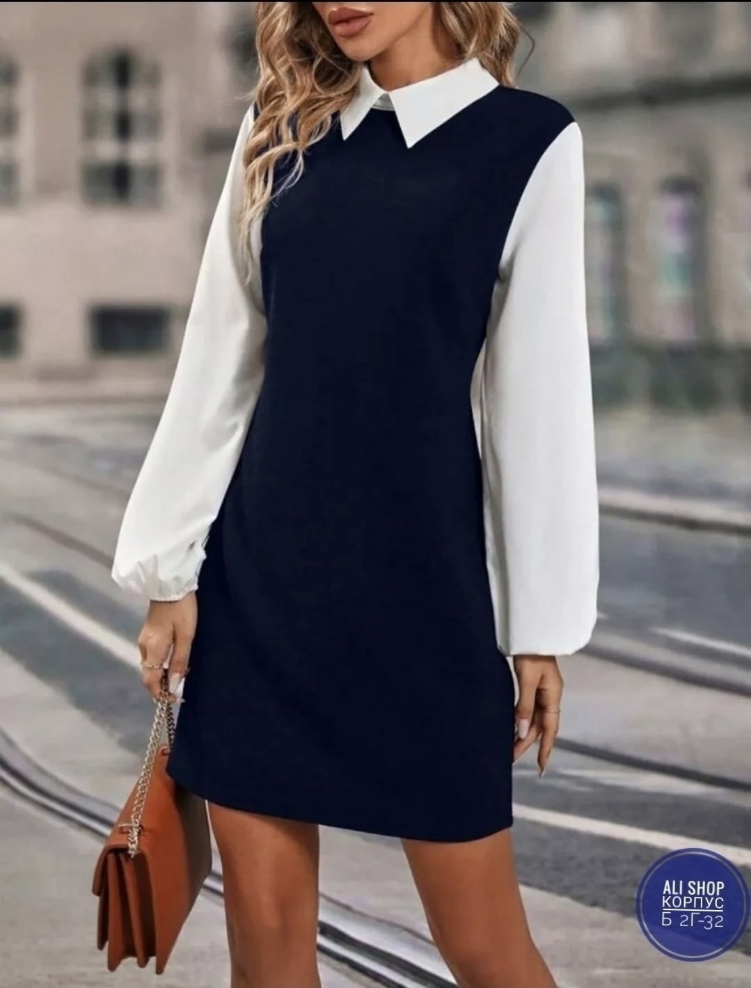 стильное платье с воротником,платье с воротником,платье идеальное,платье с рубашкой,платье женская