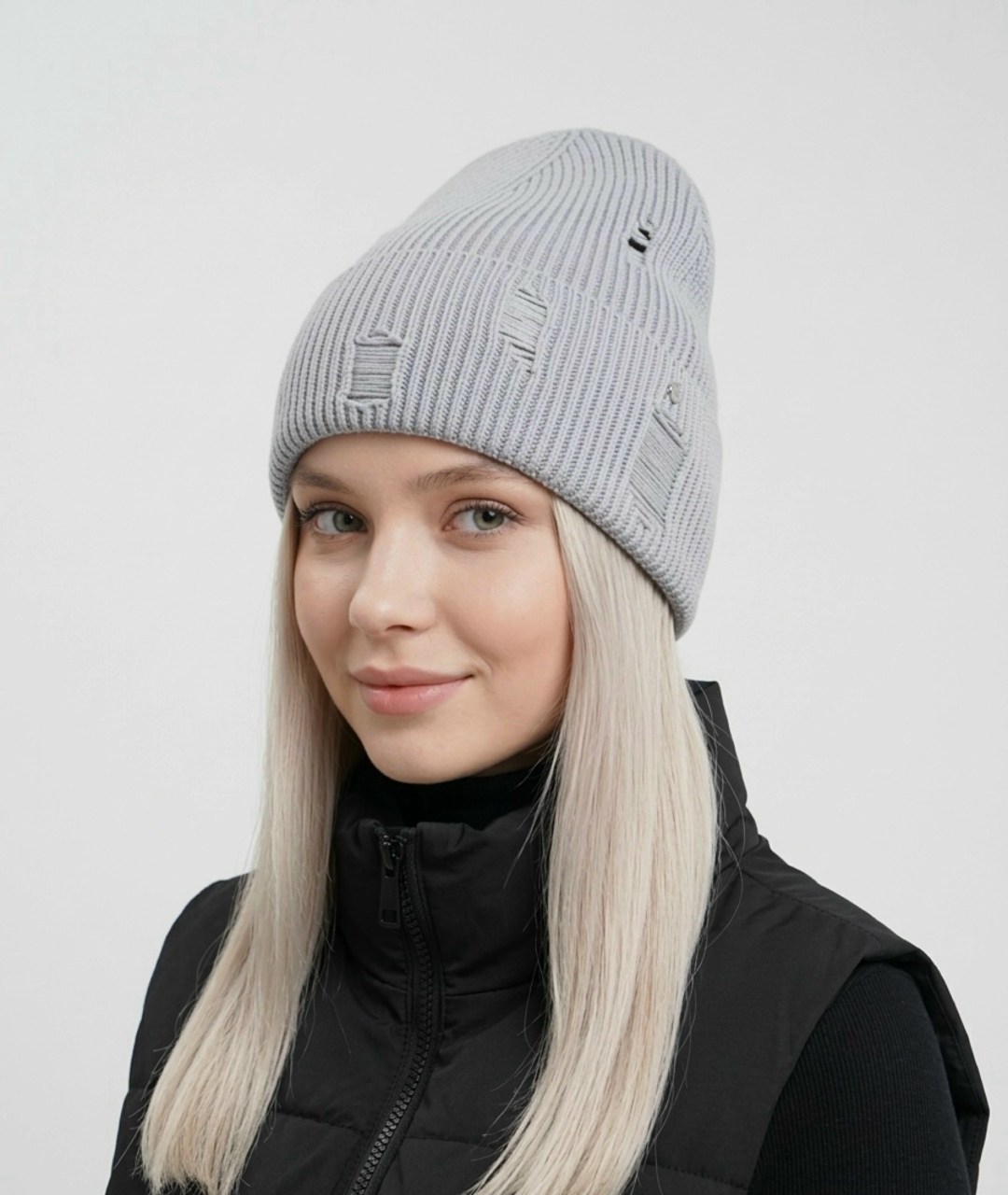 женская шапка,шапка женская вязаная,шапка,шапка женская с отворотом,шапка бини женская