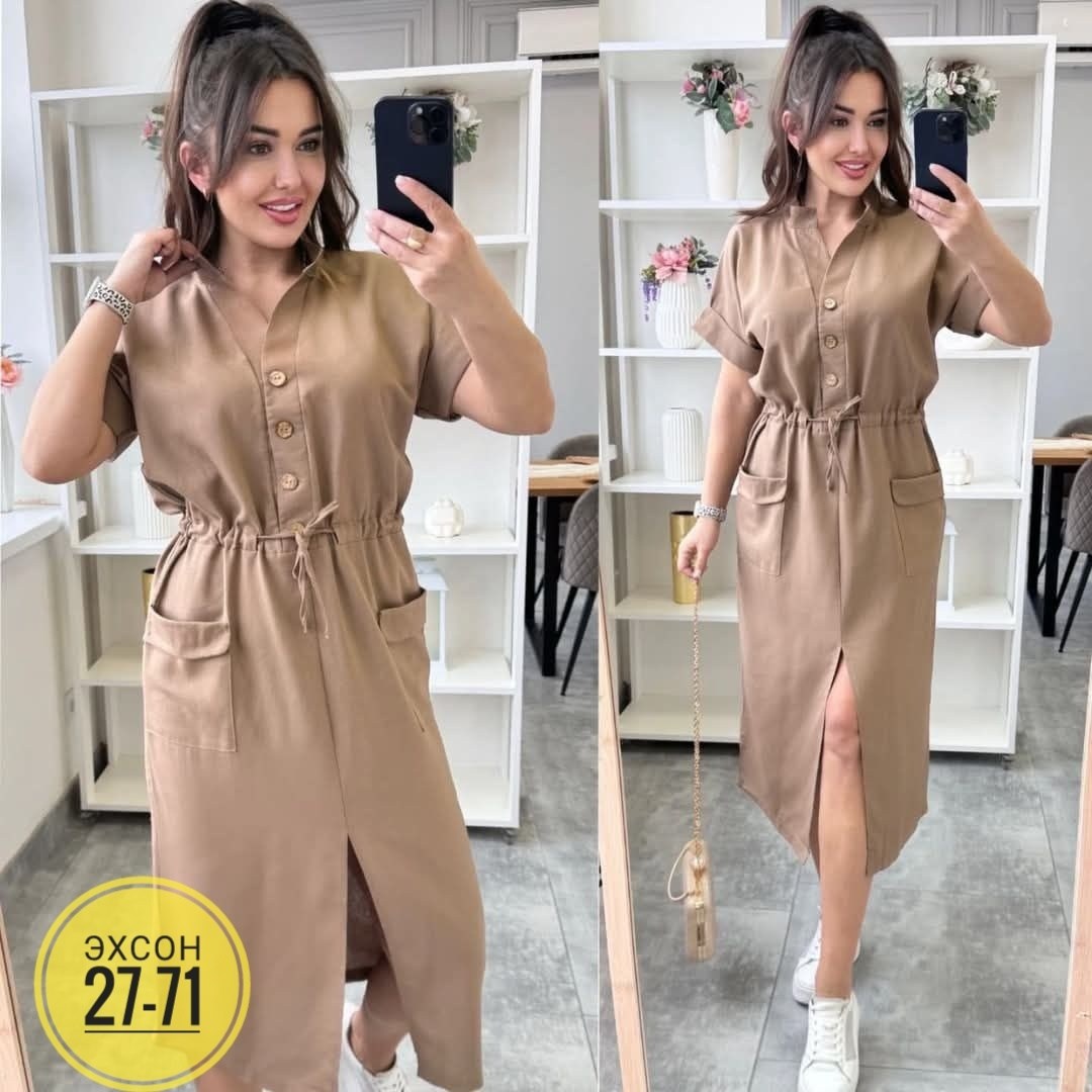 платье рубашка с карманами,платье женская,платье рубашечного кроя,женское летнее стильное платье-рубашка с поясом на кулиске,платье рубашка