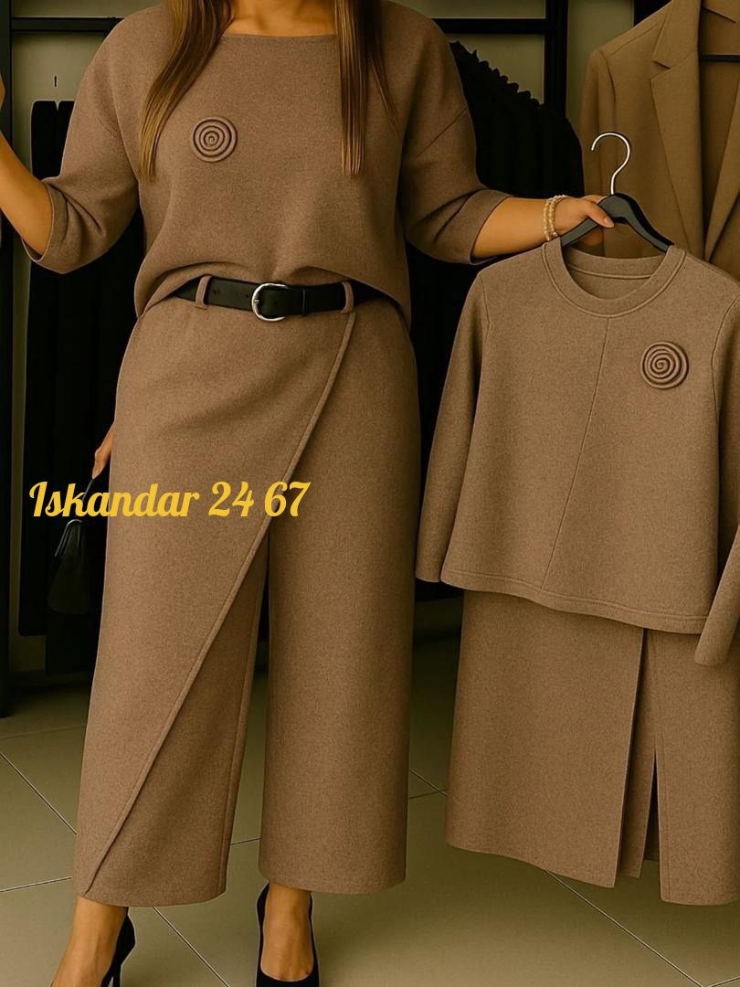 голубой брючный костюм женский,брючный костюм,блуза, кюлоты taita plus 2319 бирюза,женские костюмы с юбкой,брючный костюм голубой