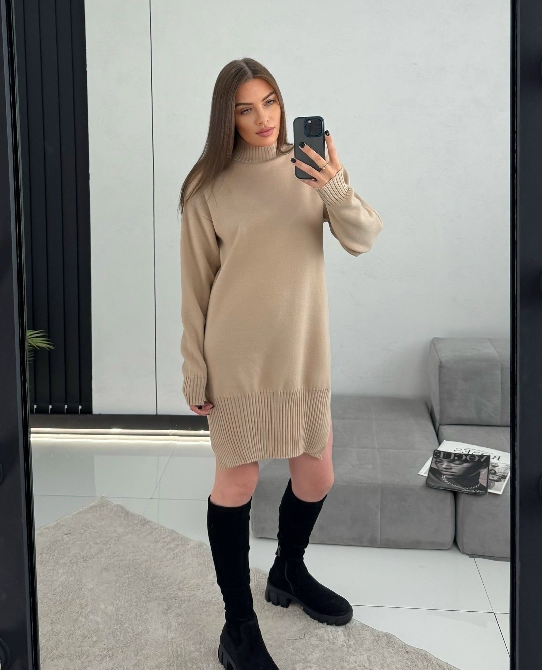 вязаное платье,свитер платье вязаный,платье вязаное женское,платье-свитер оверсайз,вязаное платье с горлом