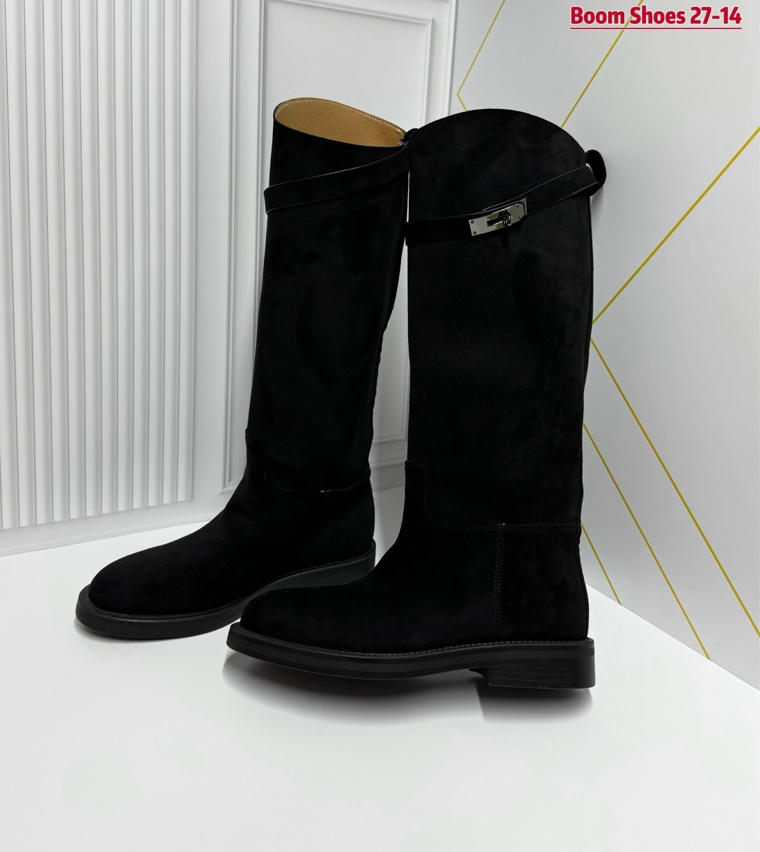 замшевые сапоги,сапоги hermes,женские сапоги,сапоги,женские замшевые сапоги hermes premium black