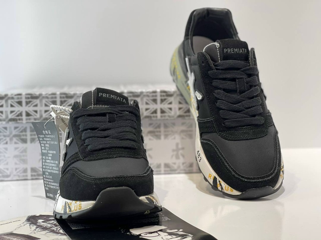 кроссовки premiata mick,мужские кроссовки premiata,кроссовки premiata,кроссовки премиата мик,кроссовки premiata mick 483 комбинированные черные