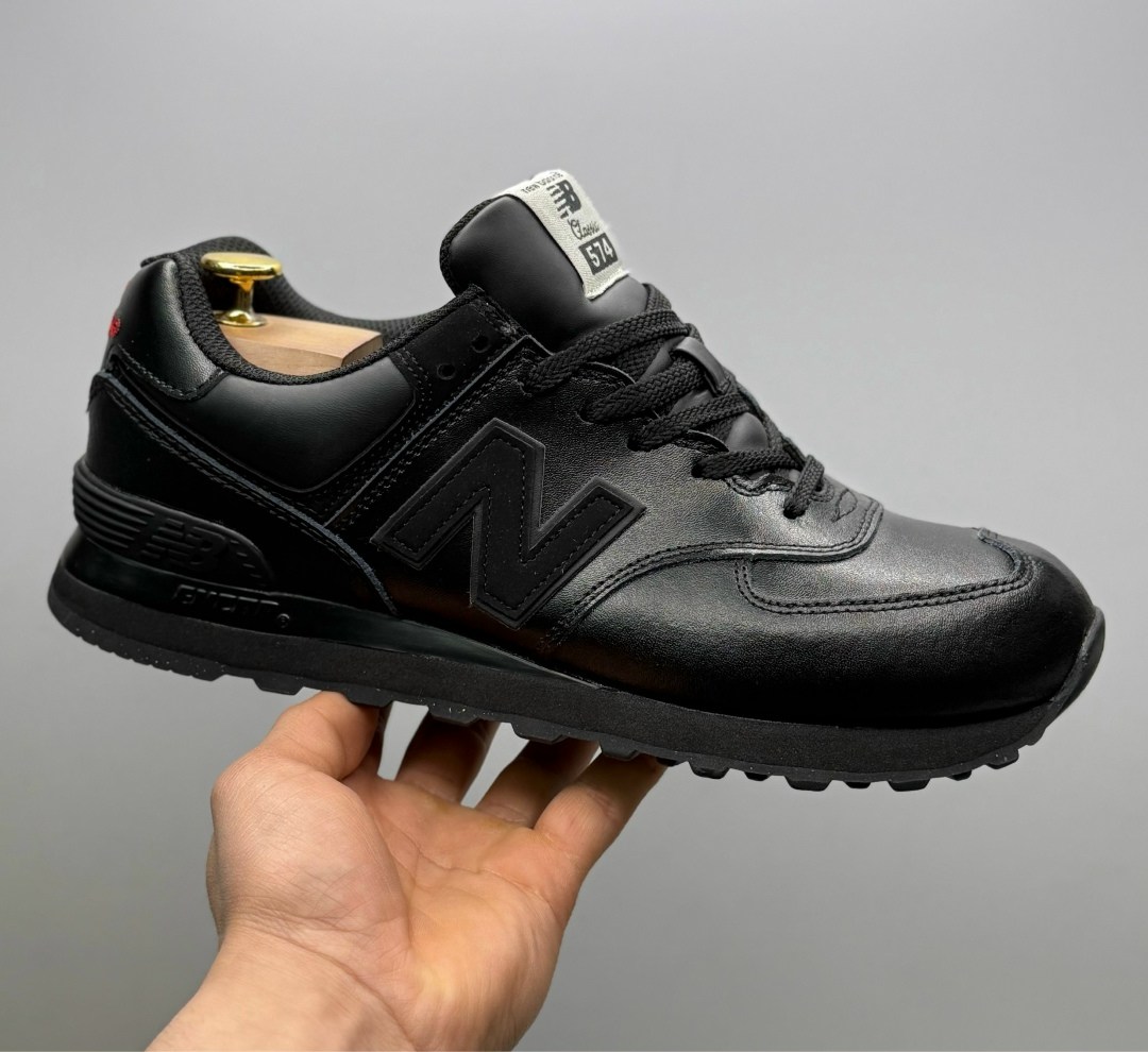 кроссовки new balance 574,кроссовки new balance,нью баланс 574черные кожаные,new balance 574 черные,кроссовки new balance 574 мужские черные