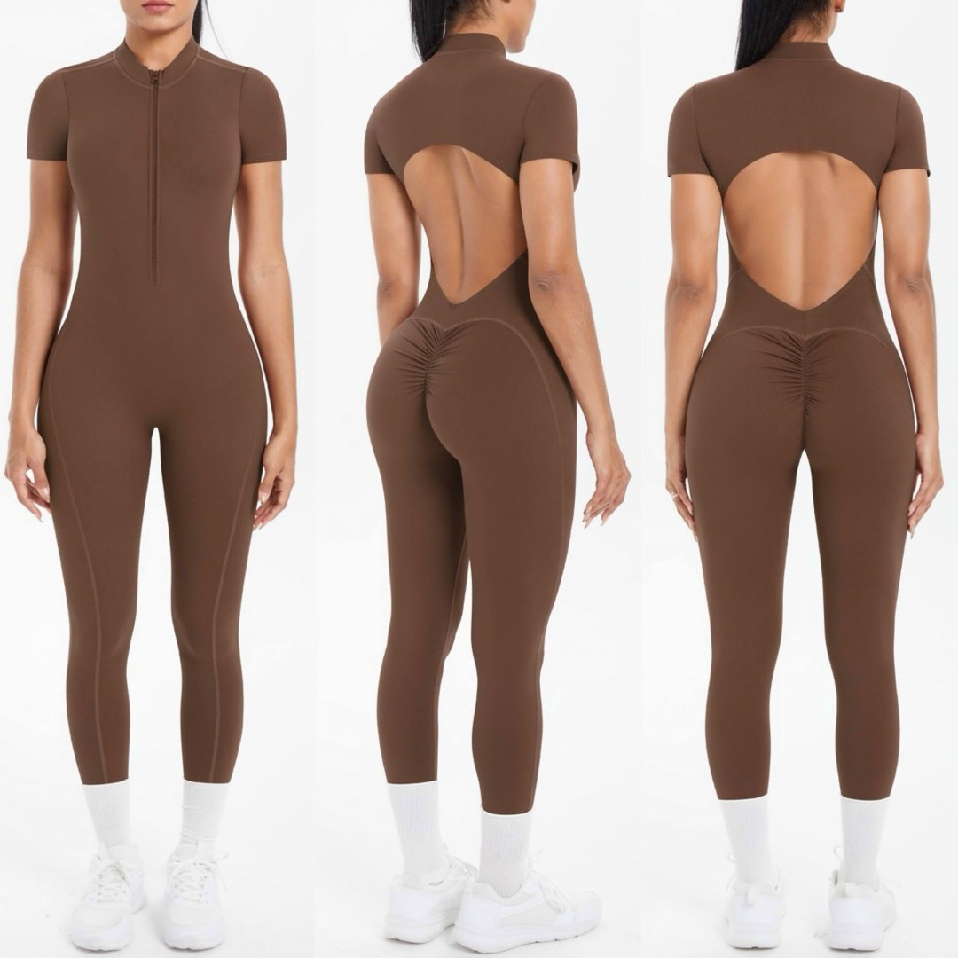 комбинезон спортивный,комбинезон для фитнеса,женский спортивный комбинезон,комбинезон для йоги,йога комбинезон на молнии с длинными рукавами из цельный боди женский спортив
