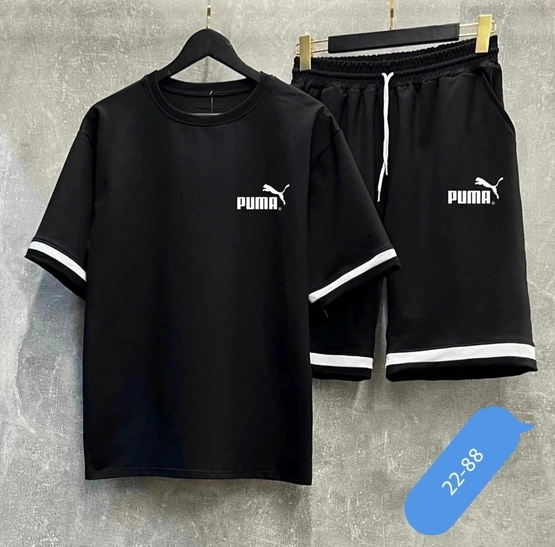 костюм спортивный летний с футболкой и шортами,спортивный костюм футболка шорты,костюм спортивный мужской,спортивный костюм для мужчин,костюм мужской puma
